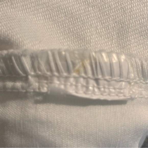 ZARA Sz 4 Paperbag Waist Baggy Leg Denim No Fabric Tag High Rise Jeans Pants - Picture 11 of 12